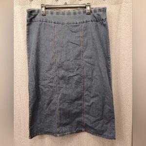 Woman Within denim skirt